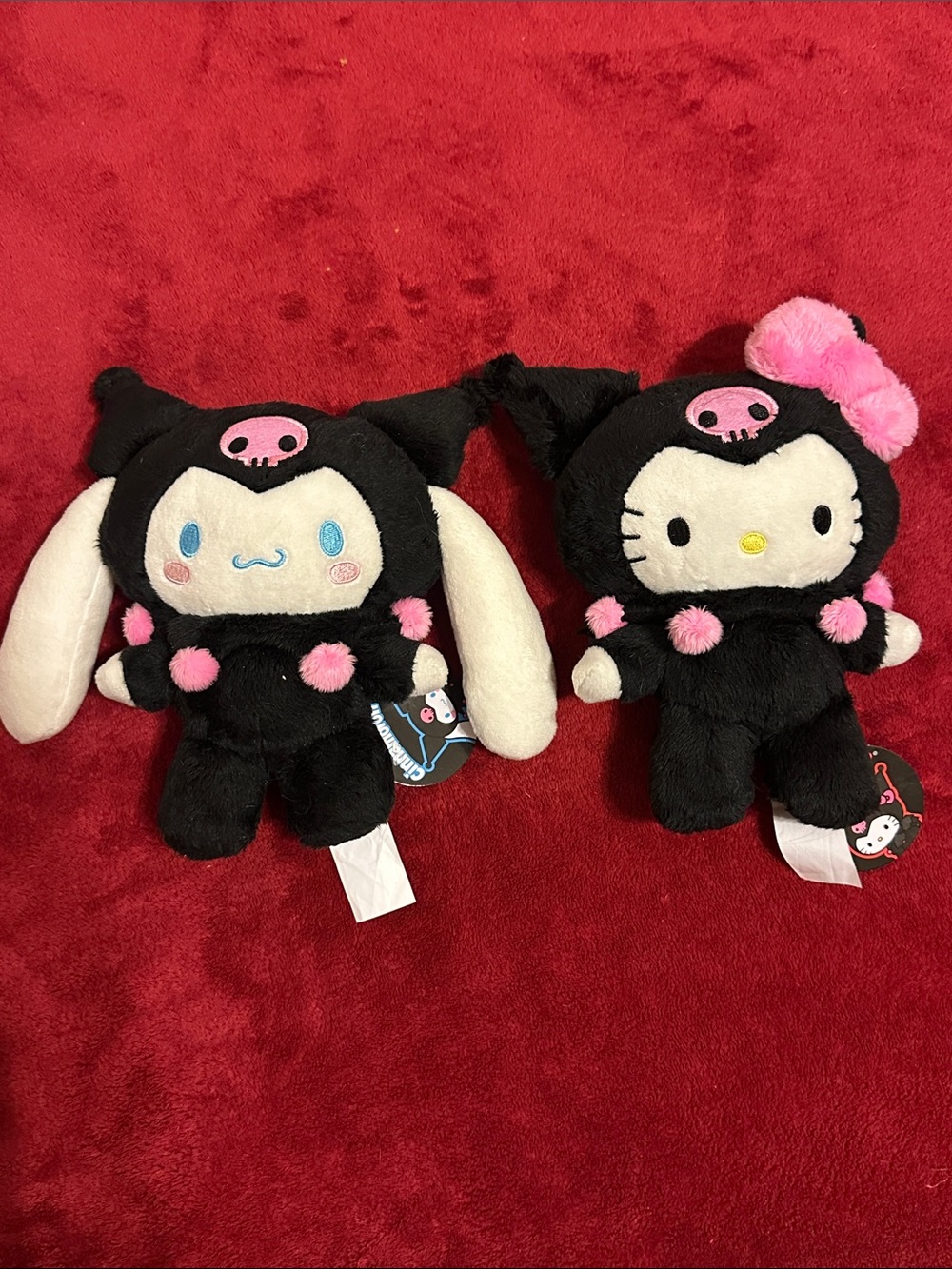 Super Cute & Rare Sanrio Cinnamoroll & Hello Kitty Cosplay Kuromi Plush Set NWT